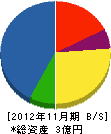 町田電機商会 貸借対照表 2012年11月期