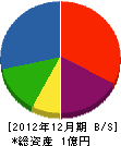 丸大大島建設 貸借対照表 2012年12月期