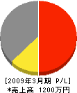 篠山ビルト 損益計算書 2009年3月期