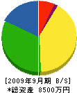 秋本電設 貸借対照表 2009年9月期