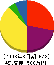 小松組 貸借対照表 2008年6月期