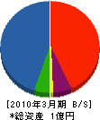 橋本工務店 貸借対照表 2010年3月期