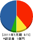 日光電機 貸借対照表 2011年5月期