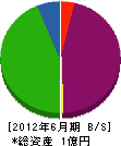 幸田建設工業 貸借対照表 2012年6月期