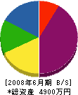 倉田電気工業所 貸借対照表 2008年6月期
