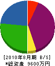 縄田光行建設 貸借対照表 2010年8月期