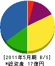 鯉沼工業 貸借対照表 2011年5月期