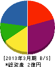 寺田電機工業 貸借対照表 2013年3月期