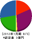 カヨウ商事 貸借対照表 2012年1月期