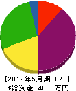 広瀬設備 貸借対照表 2012年5月期