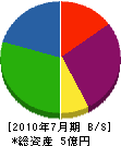 関東緑花 貸借対照表 2010年7月期