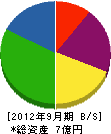 山武コーポレーション 貸借対照表 2012年9月期