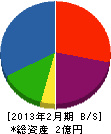 鈴木土建 貸借対照表 2013年2月期
