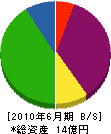 田中石材土木 貸借対照表 2010年6月期