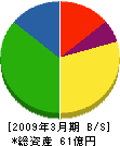 筑波学園ガス 貸借対照表 2009年3月期
