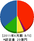 佐藤建設 貸借対照表 2011年6月期
