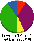 暁征 貸借対照表 2008年4月期