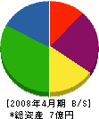 吉田木材 貸借対照表 2008年4月期
