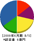 竹中庭園 貸借対照表 2008年6月期