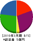 三加茂建鋼 貸借対照表 2010年3月期