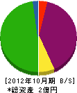 三栄電設工業社 貸借対照表 2012年10月期