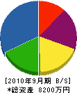 亀井電気工業 貸借対照表 2010年9月期