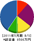 井川造園 貸借対照表 2011年5月期