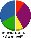 山藤総業 貸借対照表 2012年5月期