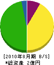 三誠電気工業 貸借対照表 2010年8月期