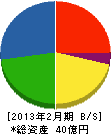 精田建鉄 貸借対照表 2013年2月期