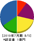 松田電業社 貸借対照表 2010年7月期