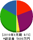 梅沢工務店 貸借対照表 2010年8月期