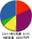 大川電機工業 貸借対照表 2011年5月期