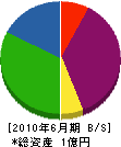 神辺土建 貸借対照表 2010年6月期
