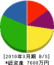 新井材木店 貸借対照表 2010年3月期