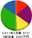 加藤電気工事所 貸借対照表 2011年2月期