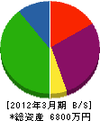 中村ガーデン 貸借対照表 2012年3月期