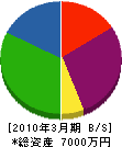 井﨑工業 貸借対照表 2010年3月期