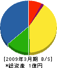 道雄建設 貸借対照表 2009年3月期