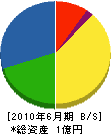 佐藤配管工業 貸借対照表 2010年6月期