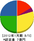藤本組 貸借対照表 2012年1月期