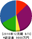 川昭工務店 貸借対照表 2010年12月期