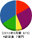井戸沢電機 貸借対照表 2012年9月期