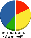 平田組 貸借対照表 2011年6月期
