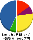 熊澤工業 貸借対照表 2012年3月期