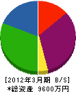 道浦工業 貸借対照表 2012年3月期