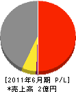 増島建工 損益計算書 2011年6月期