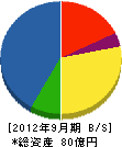 昭和木材 貸借対照表 2012年9月期