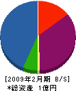 田中塗装店 貸借対照表 2009年2月期