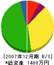 大高電気工事店 貸借対照表 2007年12月期